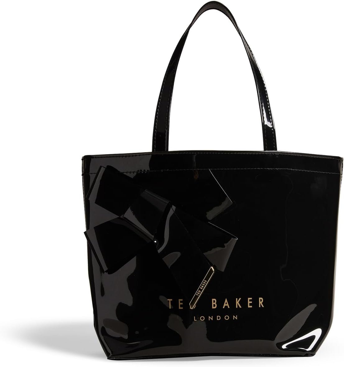 Dámské nákupní tašky Ted Baker Nikicon Vinyl Bow Dámské Naty Shop Black