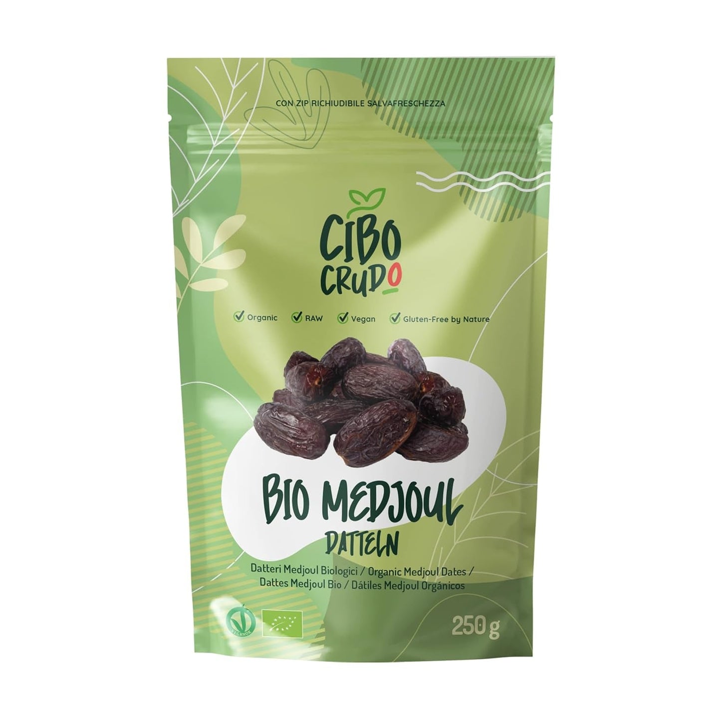 Deglet Nour Bio datle bez pecek - 500g. Přírodní bio sušené datle Deglet Nour. Sušené datle. Dehydrované produkty Naty Shop 250G Dates Medjool