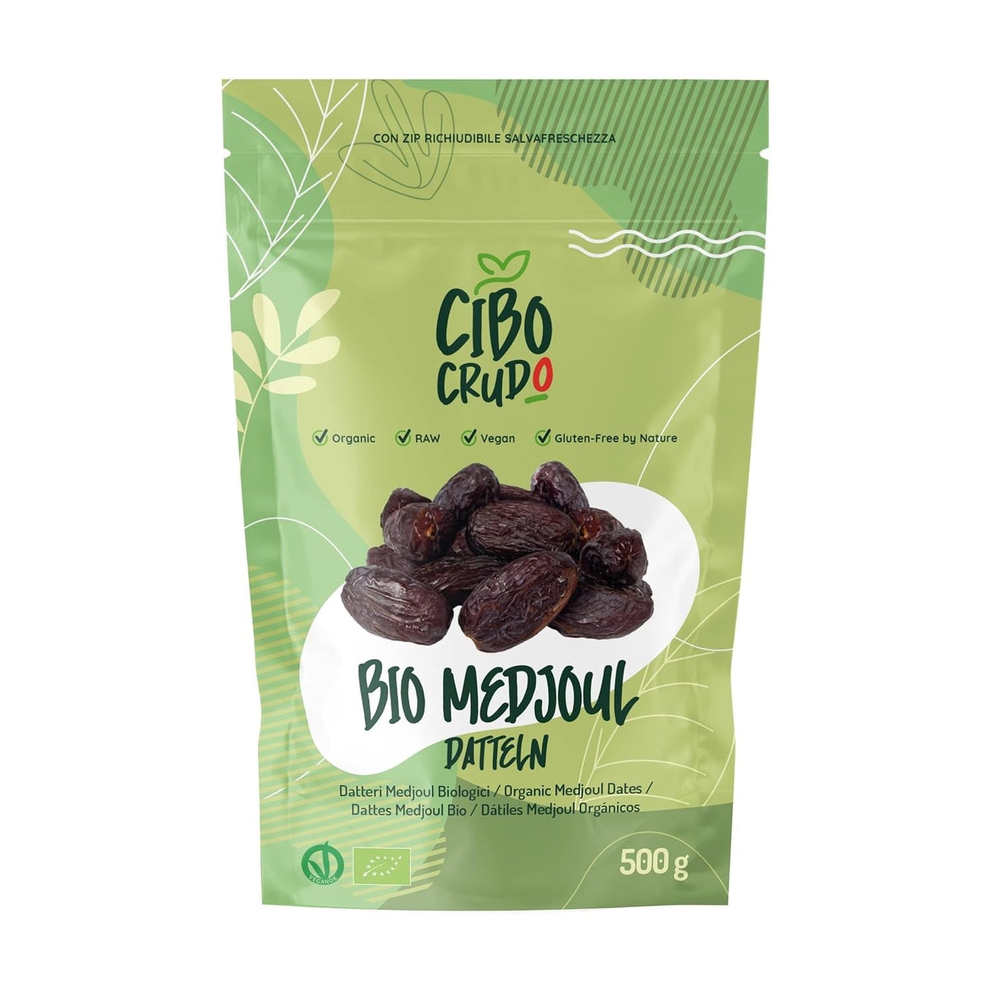 Deglet Nour Bio datle bez pecek - 500g. Přírodní bio sušené datle Deglet Nour. Sušené datle. Dehydrované produkty Naty Shop 500G Dates Medjool
