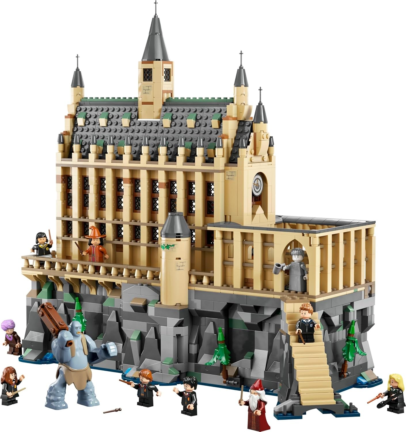LEGO Harry Potter Hogwarts Castle: The Great Hall, sběratelská hračka s 11 minifigurkami včetně Hermiony Grangerové, kouzelný dárek pro chlapce a dívky 76435 Stavebnice Besuche den LEGO-Store