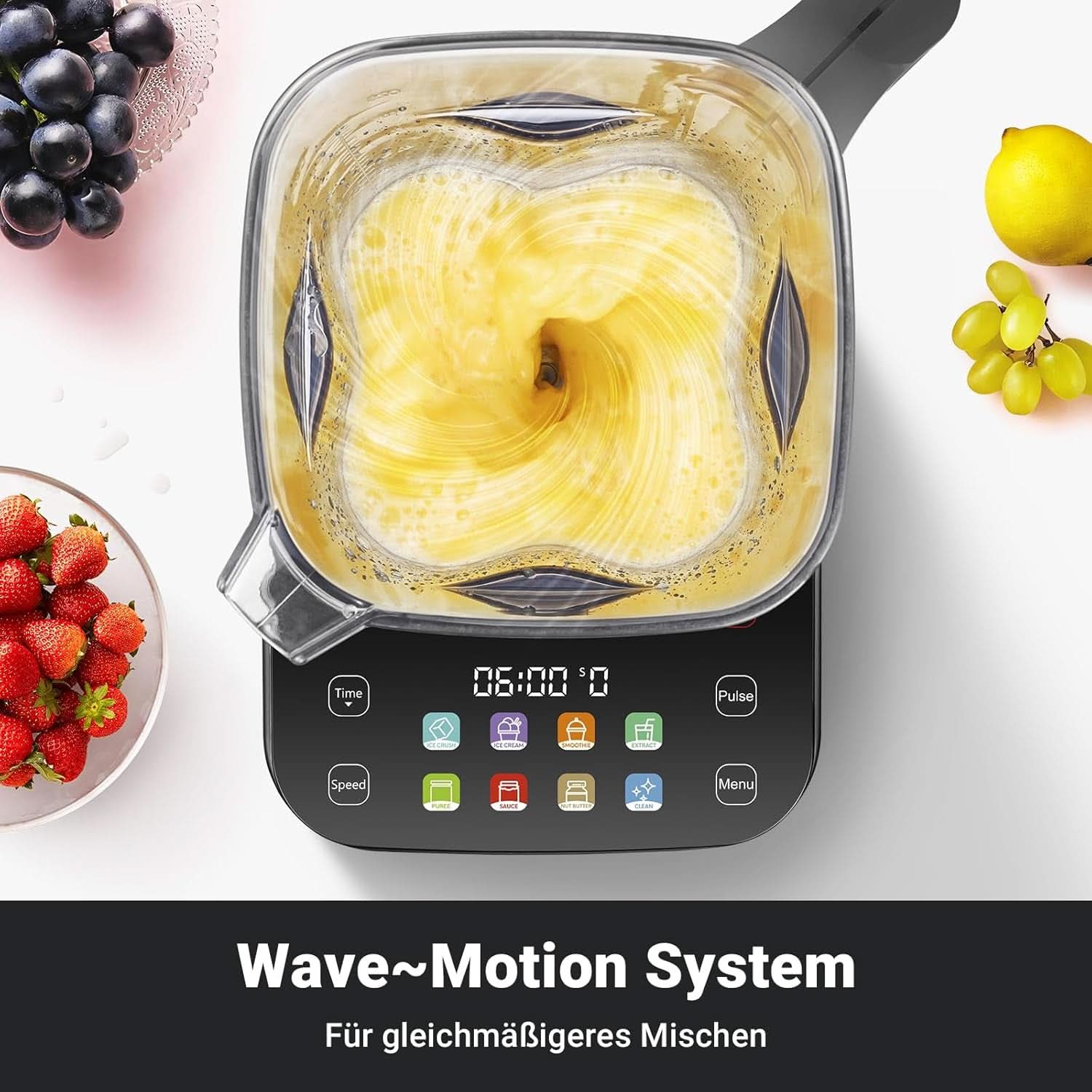Mixér AMZCHEF, 8 chytrých menu a 10 rychlostí, LCD dotyková obrazovka Kitchen Naty Shop