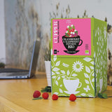 Cupper Bio ovocný čaj Brusinka Malina | Malinový čaj | 250 nebělených čajových sáčků | Velké balení | Ideální do kanceláře | Ekologické | Fair trade