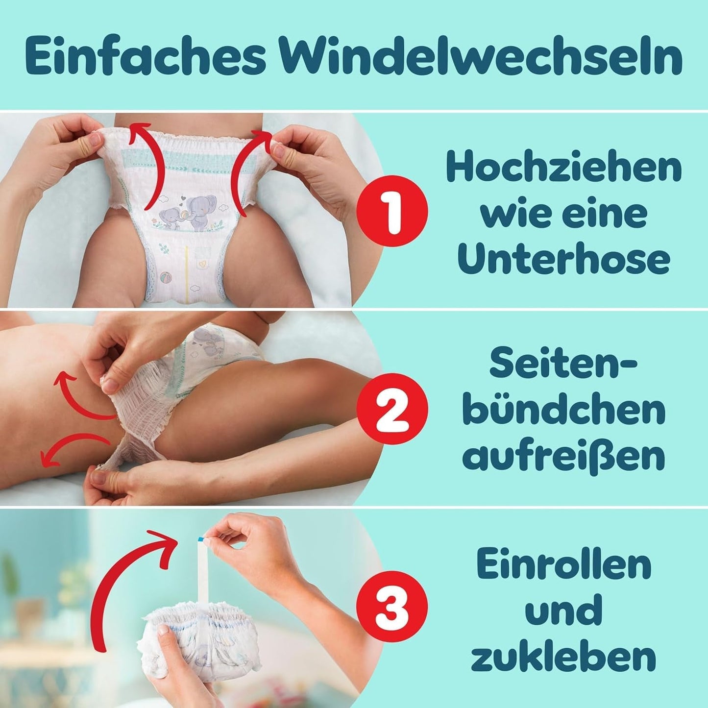 Pampers Premium Protection Pants Velikost 7, 123 Plenky, 15 kg+, s 360° nastavením a měkkými manžetami proti protečení pro optimální pohodlí a ochranu