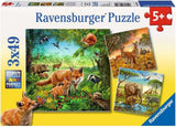 Ravensburger Puzzle pro děti - 09330 Animals of the Earth - Puzzle pro děti od 5 let, s 3X49 dílky Puzzle Naty Shop Fotografic