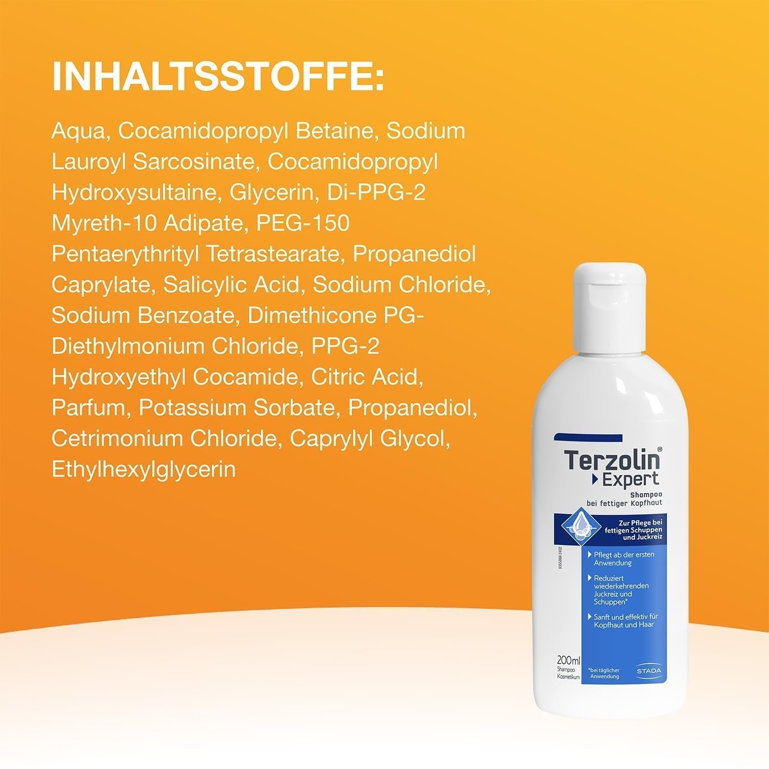 Terzolin Expert Šampon pro mastnou pokožku hlavy a vlasy, proti lupům, 200 ml Sprcha a koupel Terzolin