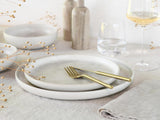 CreaTable, 23714, řada Uno Athena, 12dílná sada nádobí pro 4 osoby, sada porcelánových talířů, vhodné do myčky a mikrovlnné trouby, vyrobeno v Portugalsku
