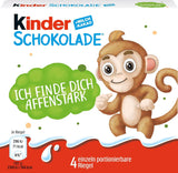 Kinder čokoláda (20 x 50 g) – valentýnský dárek pro něj a pro ni, karnevalové a masopustní sladkosti – plněné mléčné čokoládové tyčinky – 20 balení po 4 samostatných tyčinkách