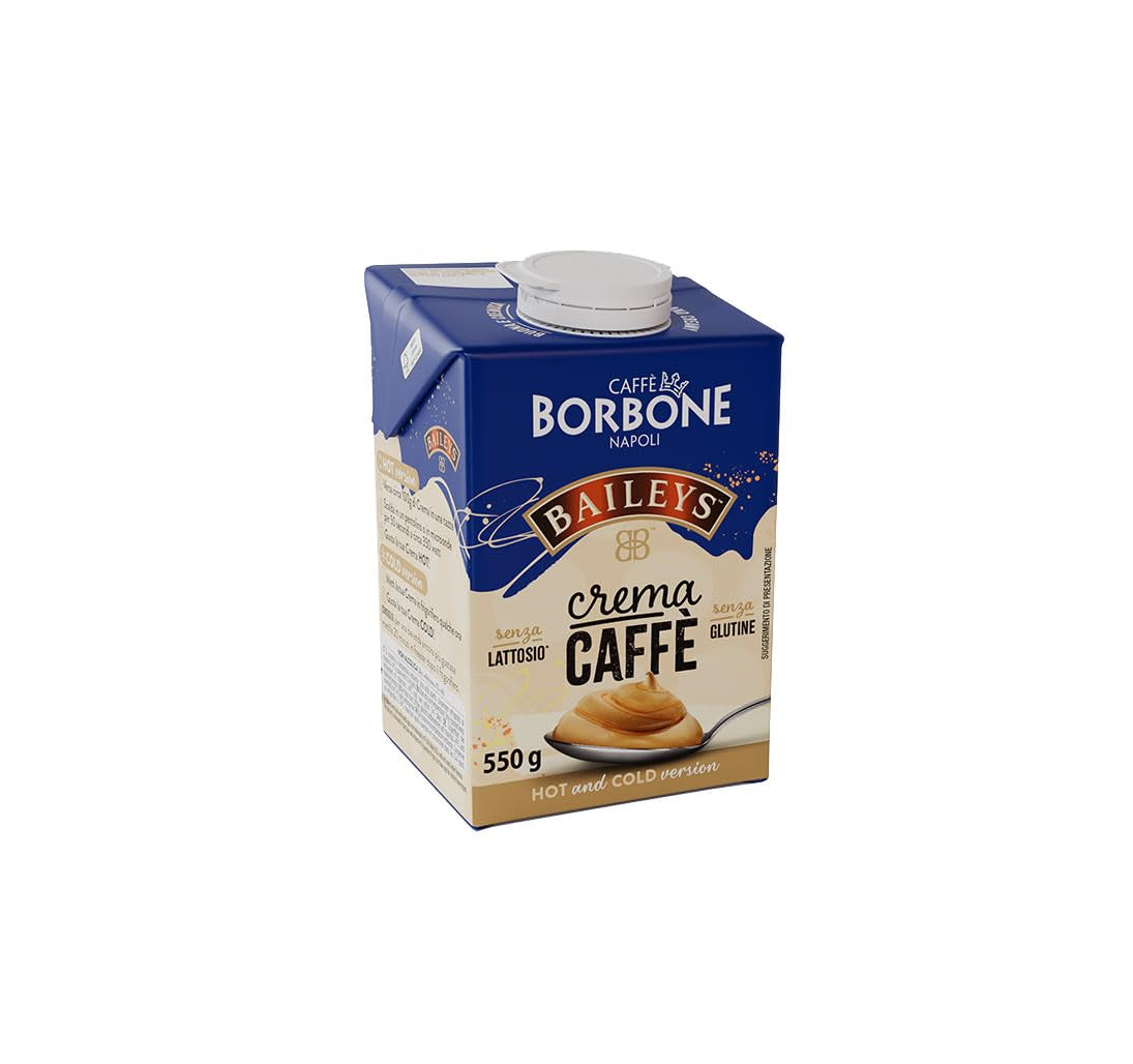 Caffè Borbone Baileys Kaffeecreme - Creme auf Milchbasis mit laktosefreiem, löslichem Kaffee, mit Baileys - laktosa- and glutenfrei - 550-Gramm-Kartonpackung