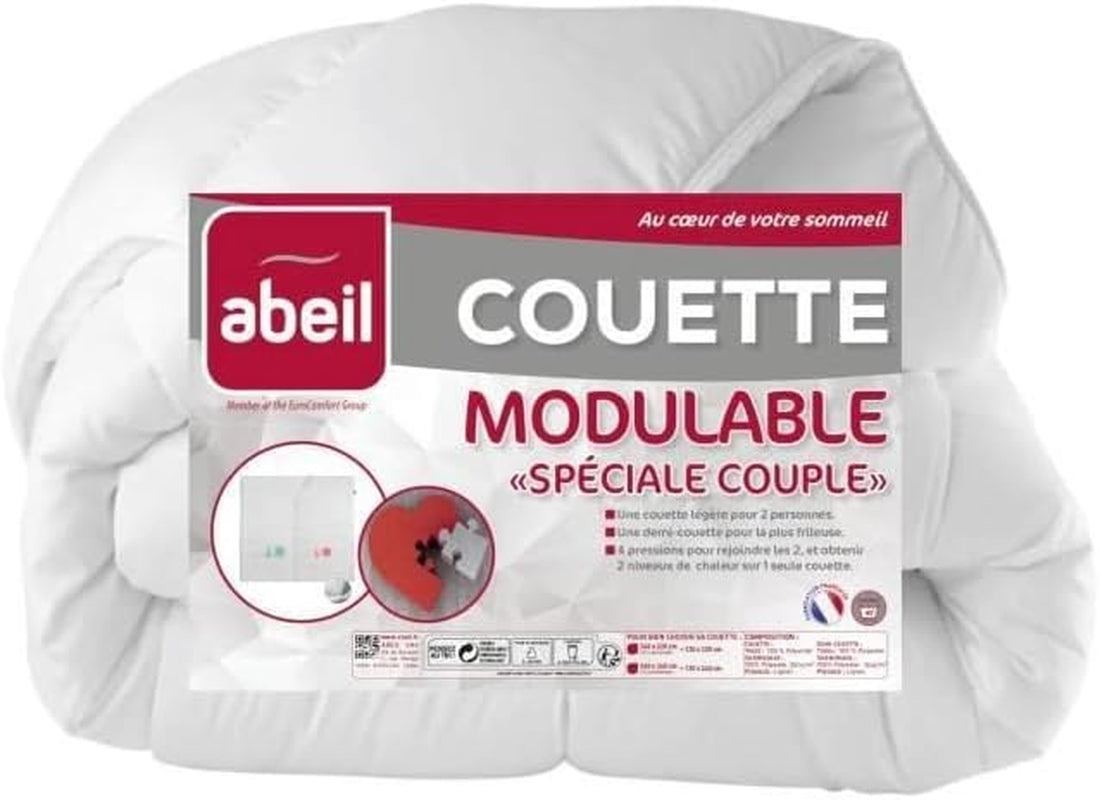 Abeil Couette Modulable Special Couple 220 X 240 Cm Přikrývky a přikrývky Naty Shop Výchozí název