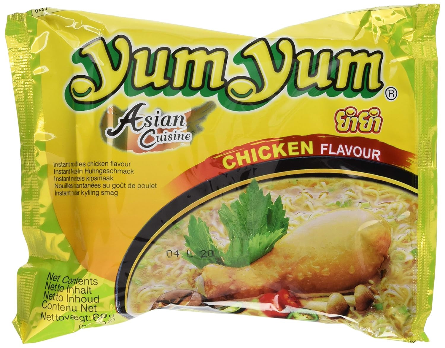Instantní nudle s kuřecím masem, balení 10 ks (10 x 60 g)