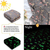 Přehoz na postel Kanguru Glow Glow in the Dark Deka Butterfly Měkká deka 130X150Cm Světelná přehoz na pohovku. Dětská deka Glow in the Dark, šedá Postele a přikrývky Besuche den Kanguru-Store