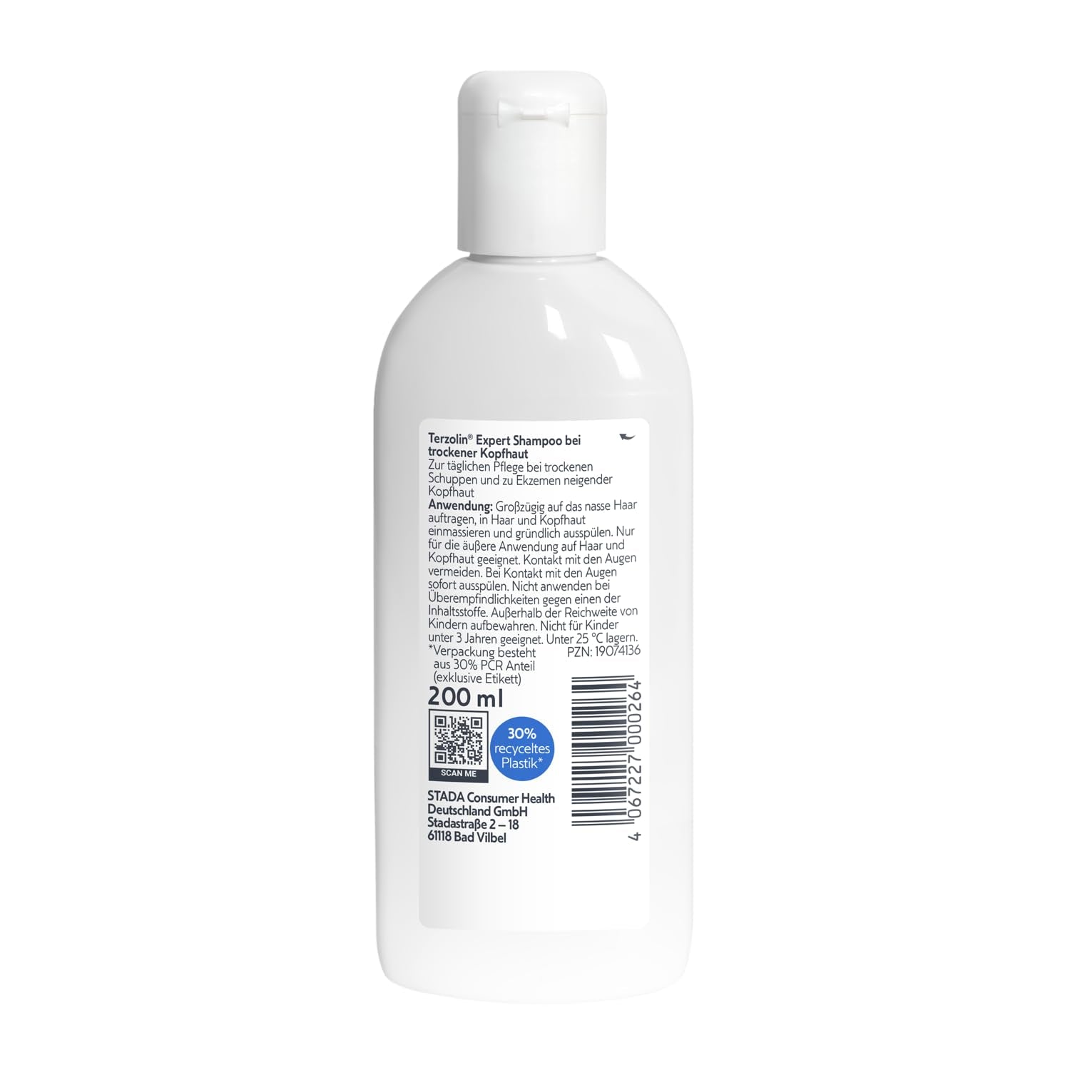 Terzolin Expert Šampon pro mastnou pokožku hlavy a vlasy, proti lupům, 200 ml Sprcha a koupel Terzolin