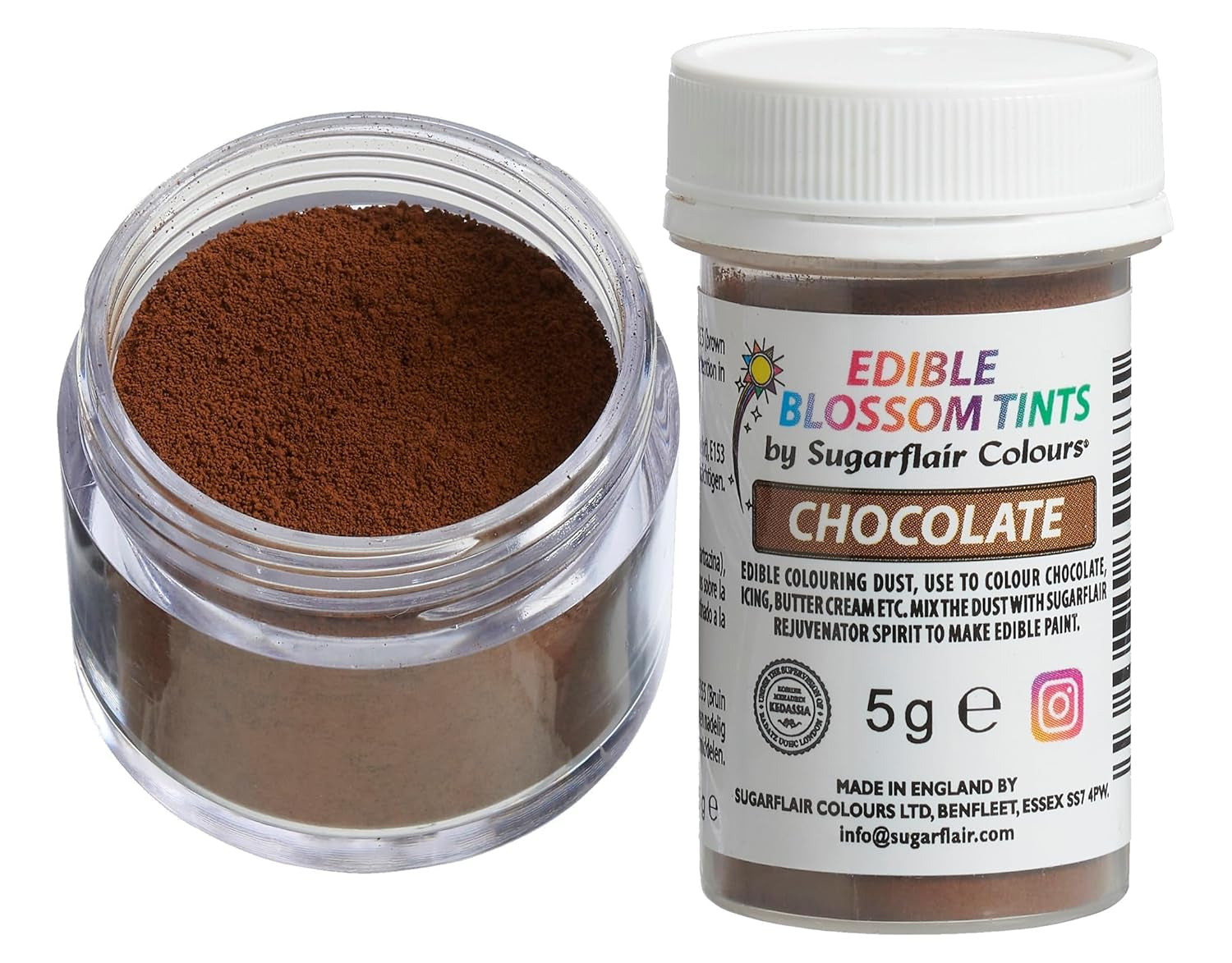 Sugarflair Blossom Tint Dust Chocolate Food Coloring Powder - Potravinářský prášek pro zdobení dortů, cukrovou pastu, fondán, polevu, čokoládu, máslový krém, makarony a další - 5G