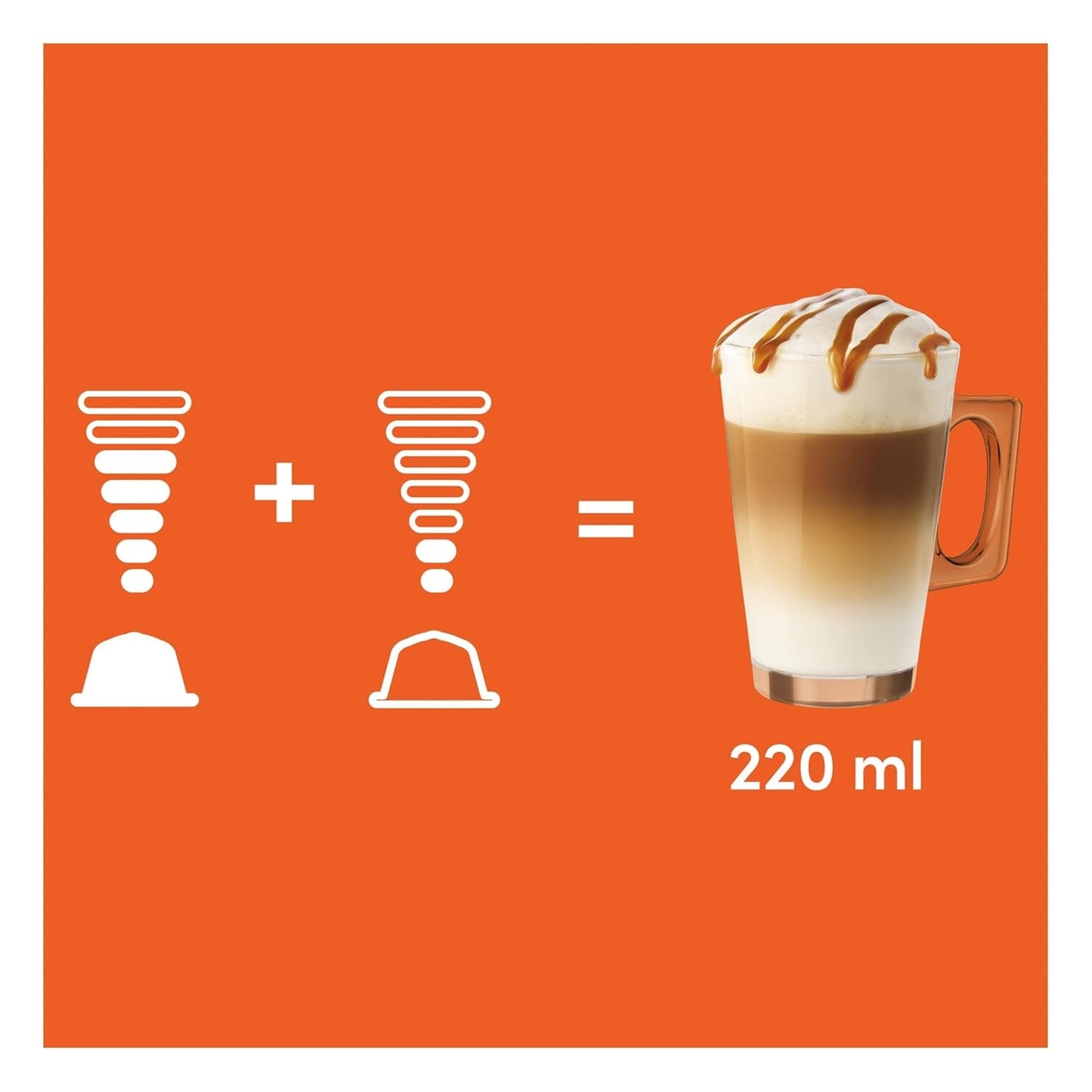 NESCAFÉ DOLCE GUSTO Latte Macchiato Caramel Kaffeekapseln 6er Pack (6 x 16 kapslí)