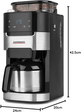 Termální espresso kávovar GASTROBACK Grind & Brew Pro, stříbrná, černá