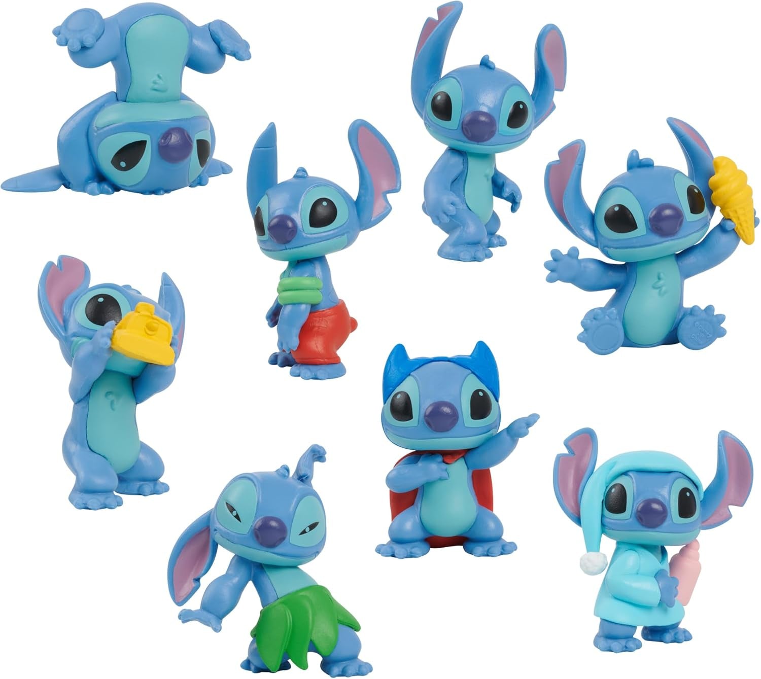 Stitch Disney's Lilo Sběratelská sada figurek přátel Sada 8 figurek 5 cm vysoké sběratelské figurky Hračka pro 3leté děti pouhým hraním Akční figurky Naty Shop Výchozí název