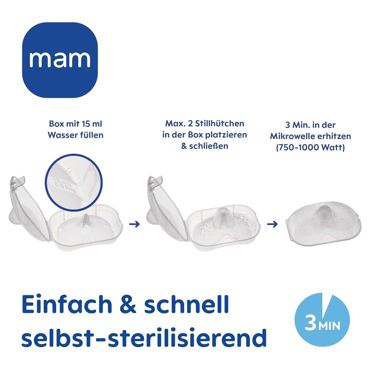 MAM Stillhütchen Größe S (Ø 17 Mm) Im 2Er-Set, Extra Weiche Brusthütchen Zum Schutz Beim Stillen, Brustwarzenschutz Für Maximalen Hautkontakt Zwischen Mutter Und Kind Příslušenství Jídlo a kojení Bebe Naty Shop