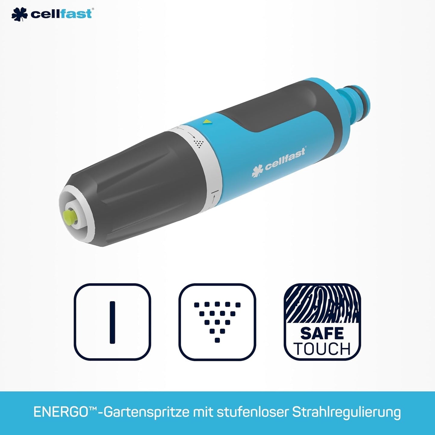 CELLFAST Čisticí postřikovač Čisticí tyče Zahradní postřikovač Postřikovač trávníku Květiny Rostliny Safetouch ENERGO systém