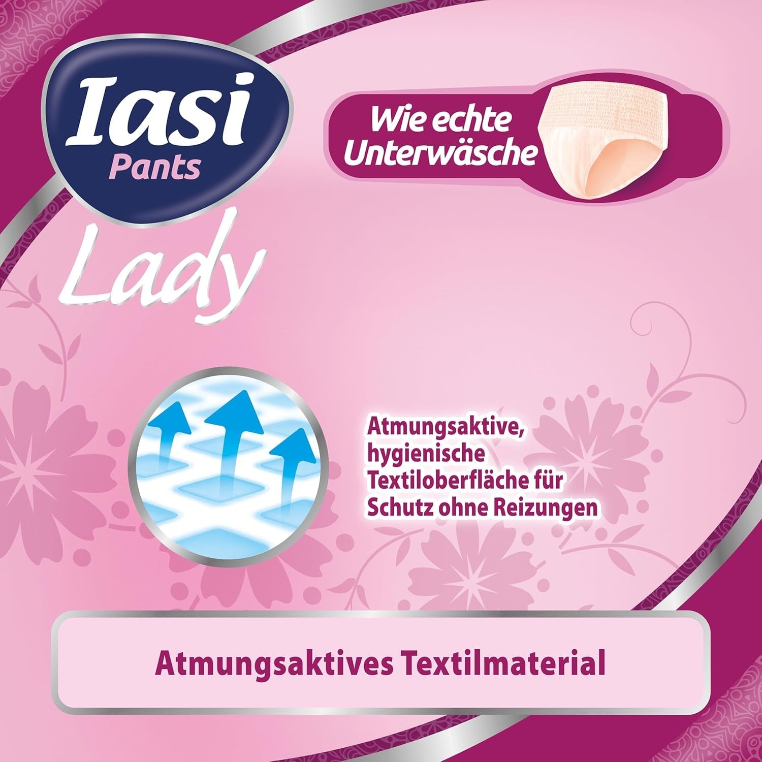 LADY Pants 48 Jednorázové kalhotky pro inkontinenci moči Absorpční Plus velikost S pro ženy 48 ks