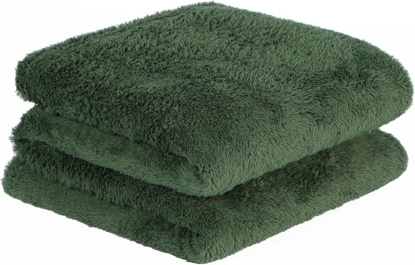 Brentford's Teddy Fleece deka Velká plyšová super měkká teplá pohovka Přehoz přes postel Černá - 150 X 200 cm Postele a deky Besuche den Brentfords-Store Forest Green 150 X 200 cm