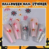 Halloweenské 3D nálepky na nehty, 5D stereoskopické nálepky na nehty, ozdoby na nehty, doplňky pro design nehtů