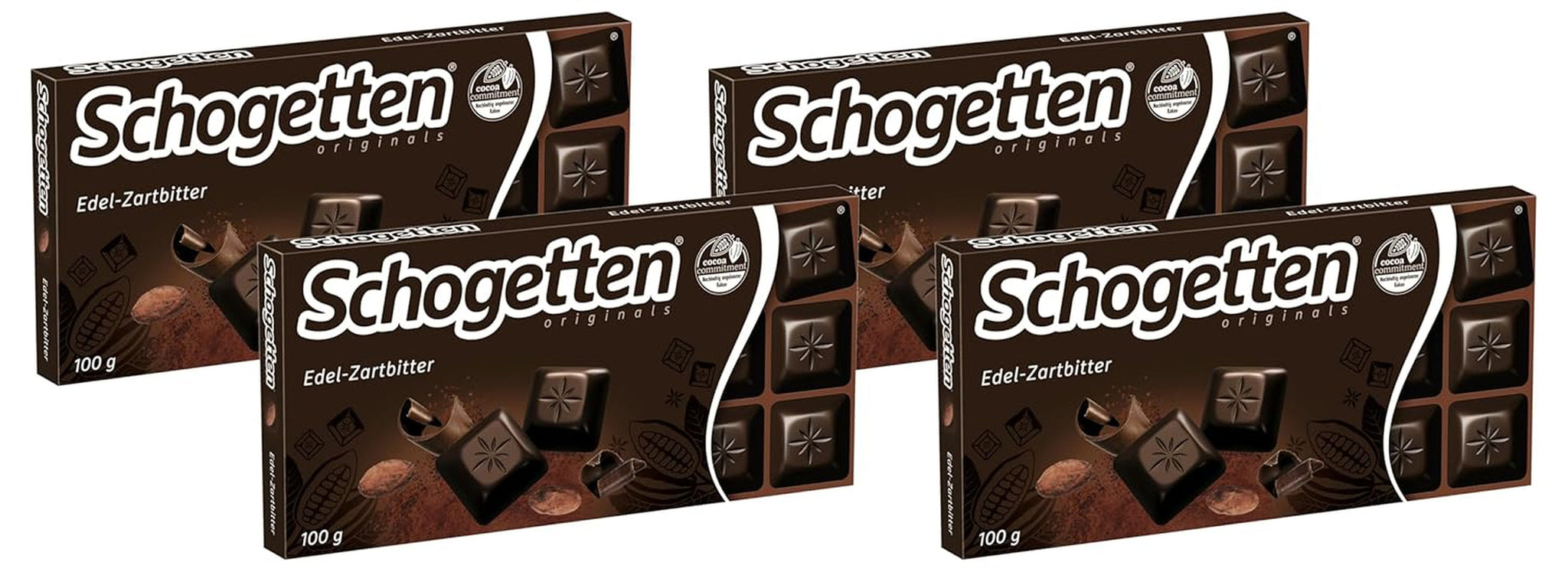 Hořká čokoláda Schogetten (50% kakaa), 100g