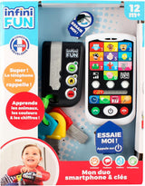 My Duo High-Tech Phone + Key – Velmi realistický telefon a klíč. - Hračka pro více výukových projektů od 12 měsíců Bebe Naty Shop Toys Výchozí název