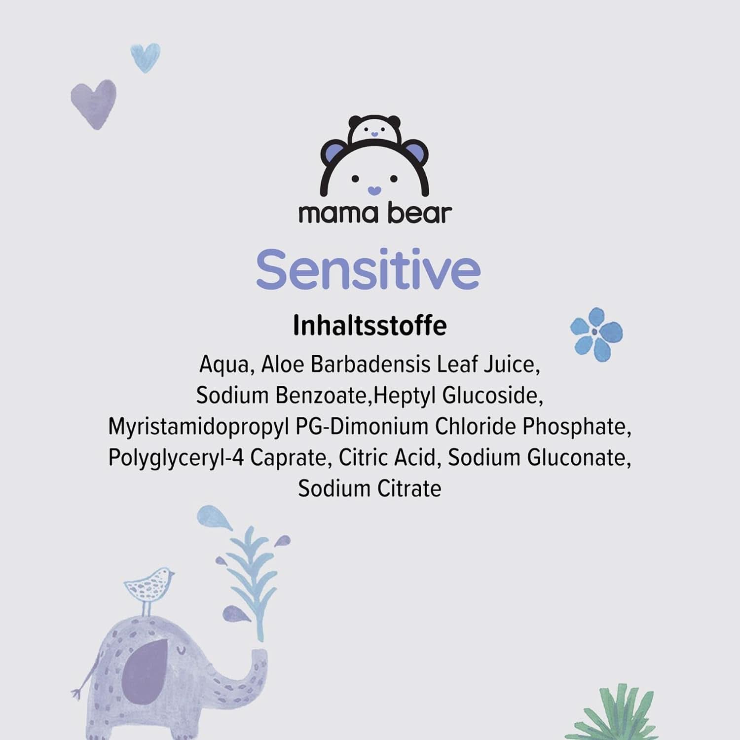 Naty Shop Mama Bear Sensitive Baby Wipes Neparfémované