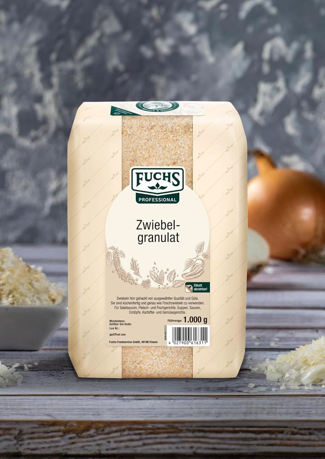 Fuchs Professional cibulové granule, 1 kg Spices Naty Shop