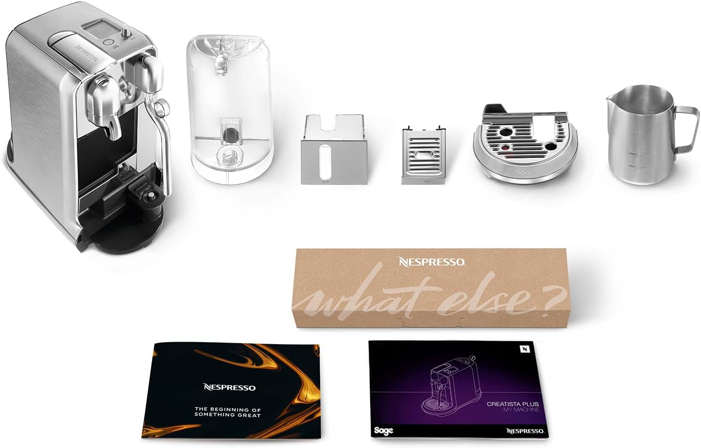 Kávovar na espresso na kapsle Sage Nespresso SNE800BSS Creatista Plus, broušená nerezová ocel