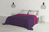 Italské povlečení Estivo manželská postel, mikrovlákno, kaštan/šedá, 260 X 270 Cm Přikrývky a přikrývky Naty Shop Viola/Fuchsia