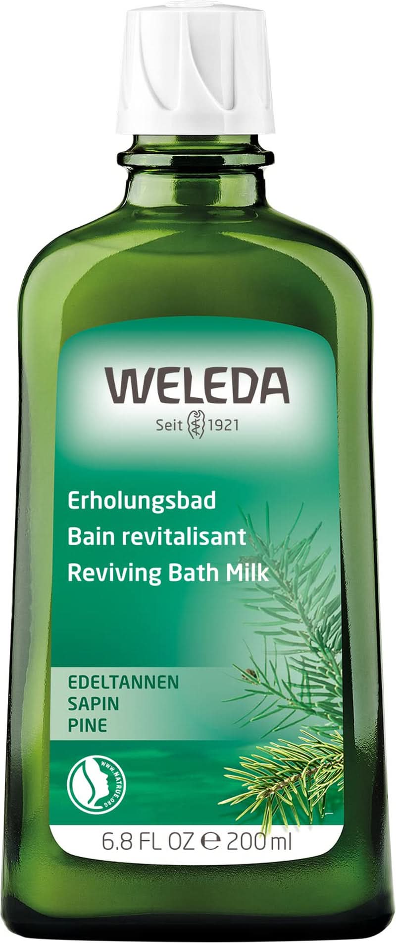 WELEDA, přírodní kosmetika Bio Bath Essence s esenciálními oleji ze smrku a jedle bělokoré pro relaxaci a péči, koupelová přísada pro vnitřní sílu, 200 ml Sprcha a koupel Naty Shop