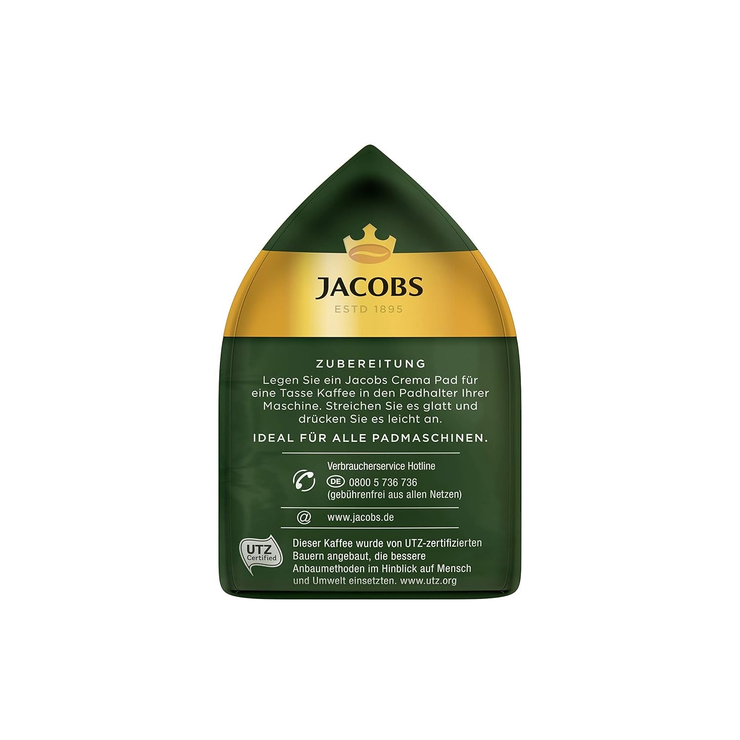 Kräftig Cream Pads, 90 Senseo kompatibilní Kaffeepads UTZ-zertifiziert, 5er Pack, 5 x 18 Getränke & Cream Pads, 90 Senseo kompatibilní Kaffeepads UTZ-zertifiziert, 5er Pack, 5 x 18 Getränke