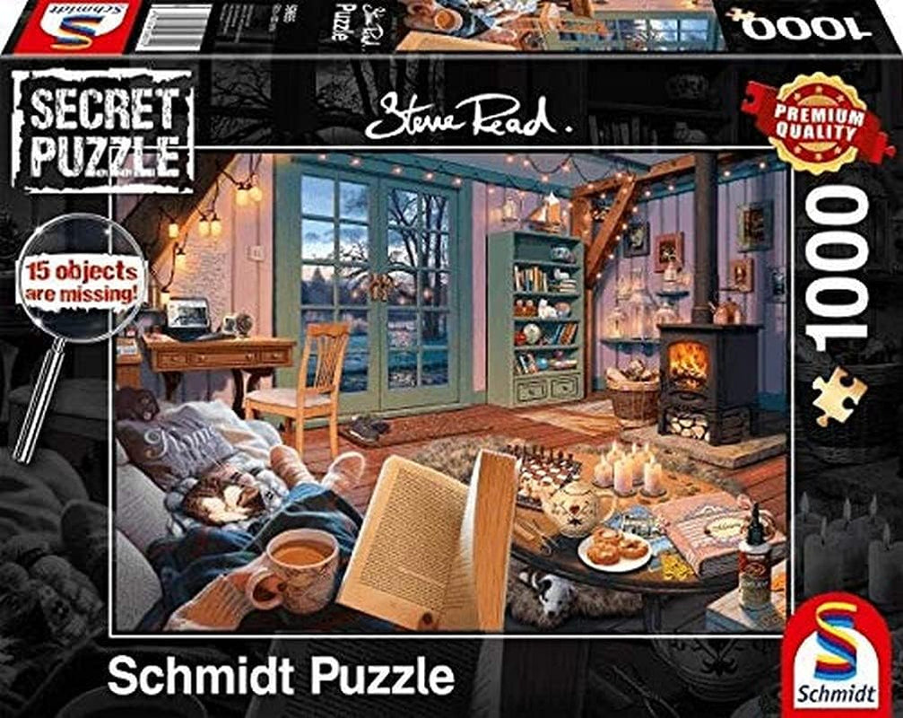 Schmidt Spiele 59655 V prázdninovém domě 1000dílný tajný hlavolam Naty Shop Výchozí název