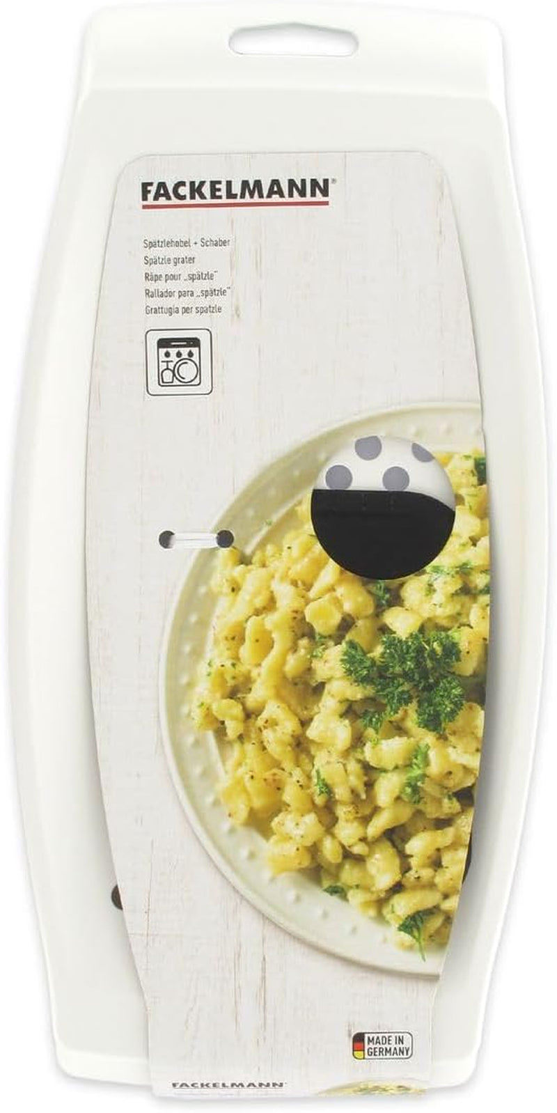 Struhadlo na spaetzle Fackelmann se škrabkou na těsto Peeler Naty Shop