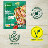 Knorr Fix Kebab für ein würzig und krosses Hähnchen Gericht ohne geschmacksverstärkende Zusatzstoffe 3 Porce