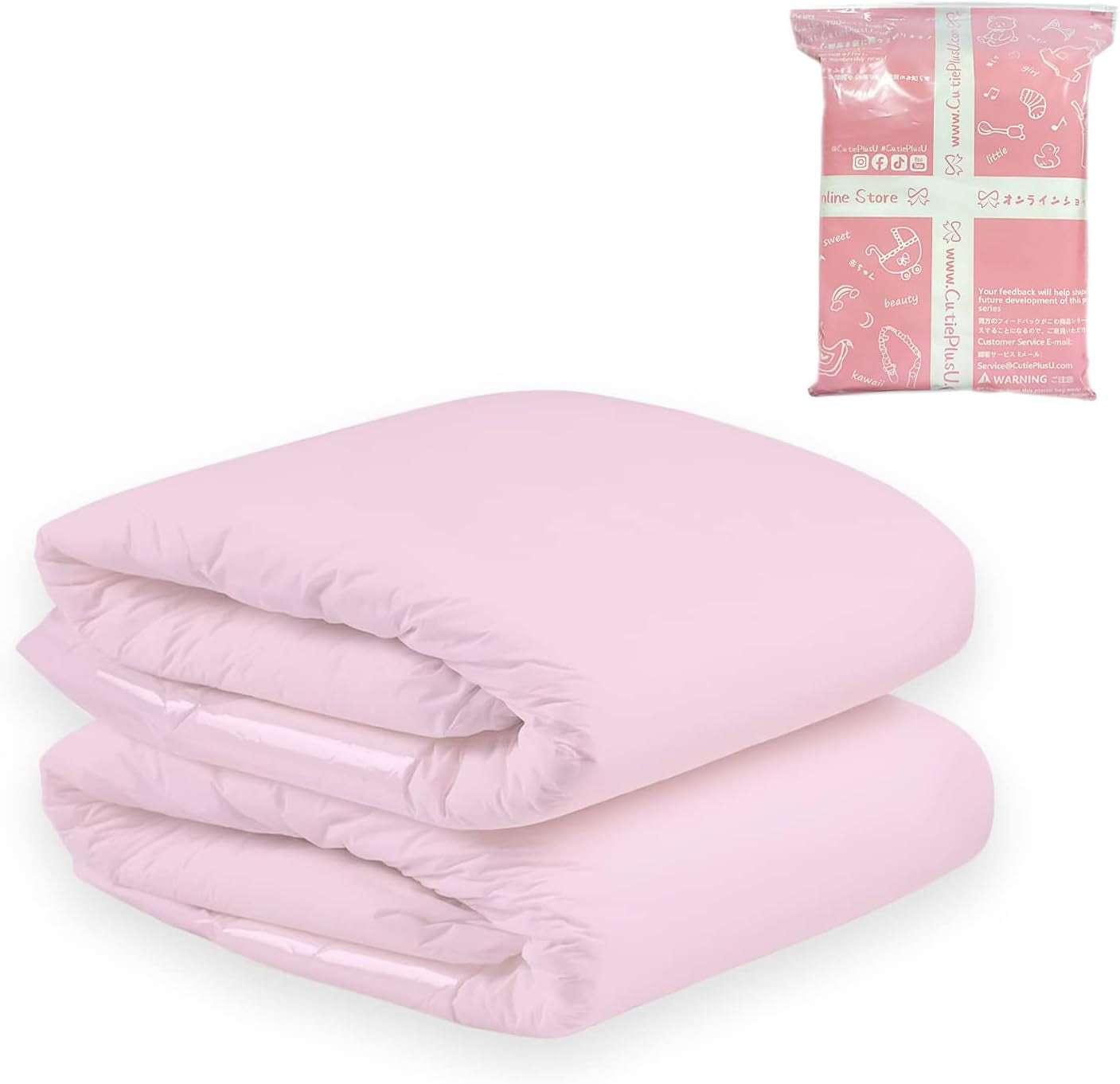 Plenky pro dospělé CutiePlusU, suchý povrch, maximální savost přes noc, jednorázová inkontinenční plenka - modrá, růžová, bílá, 3 balení (střední 71-96 cm)