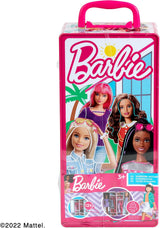 Theo Klein 5801 Barbie šatní skříň s kolejničkami a přihrádkami, hračka pro děti od 3 let, včetně příslušenství, vícebarevné