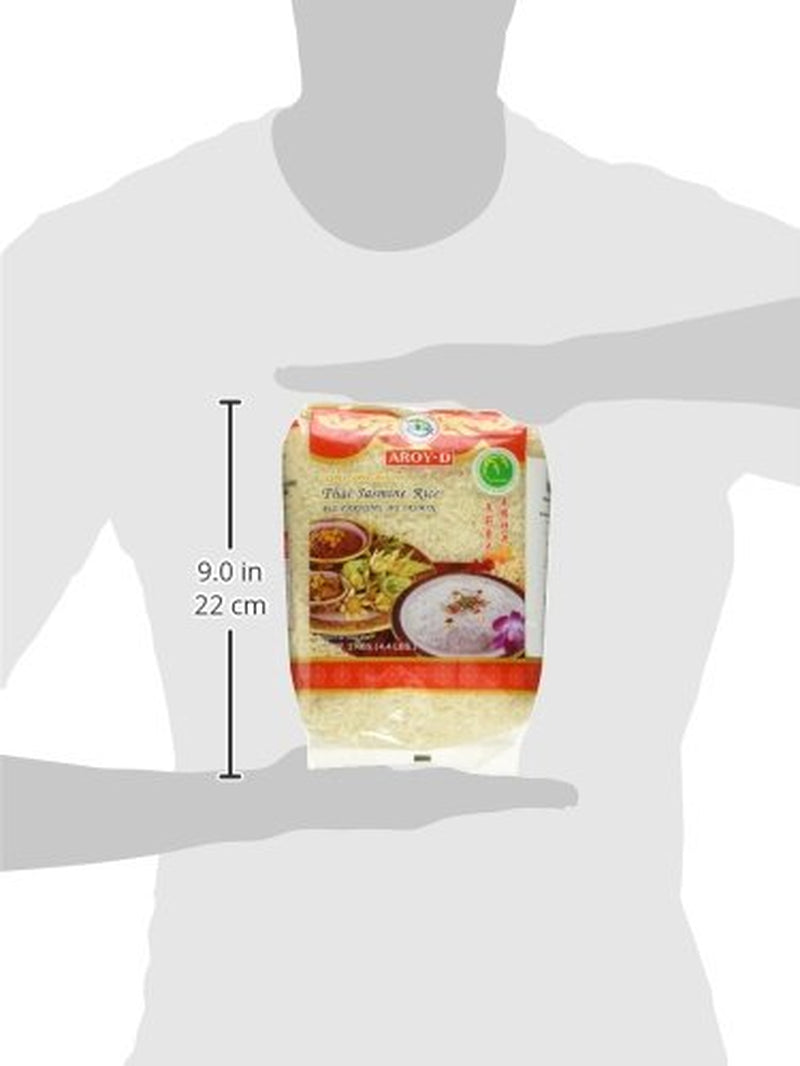 Aroy-D vonná rýže, 100% dlouhozrnná rýže, 1 balení (1 x 2 kg)