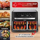 Horkovzdušná fritéza Tefal Dual Easy Fry se dvěma komorami, objem 5,2/3,1 litru, dvě nezávislé zásuvky, 7 programů Domácí spotřebiče Naty Shop