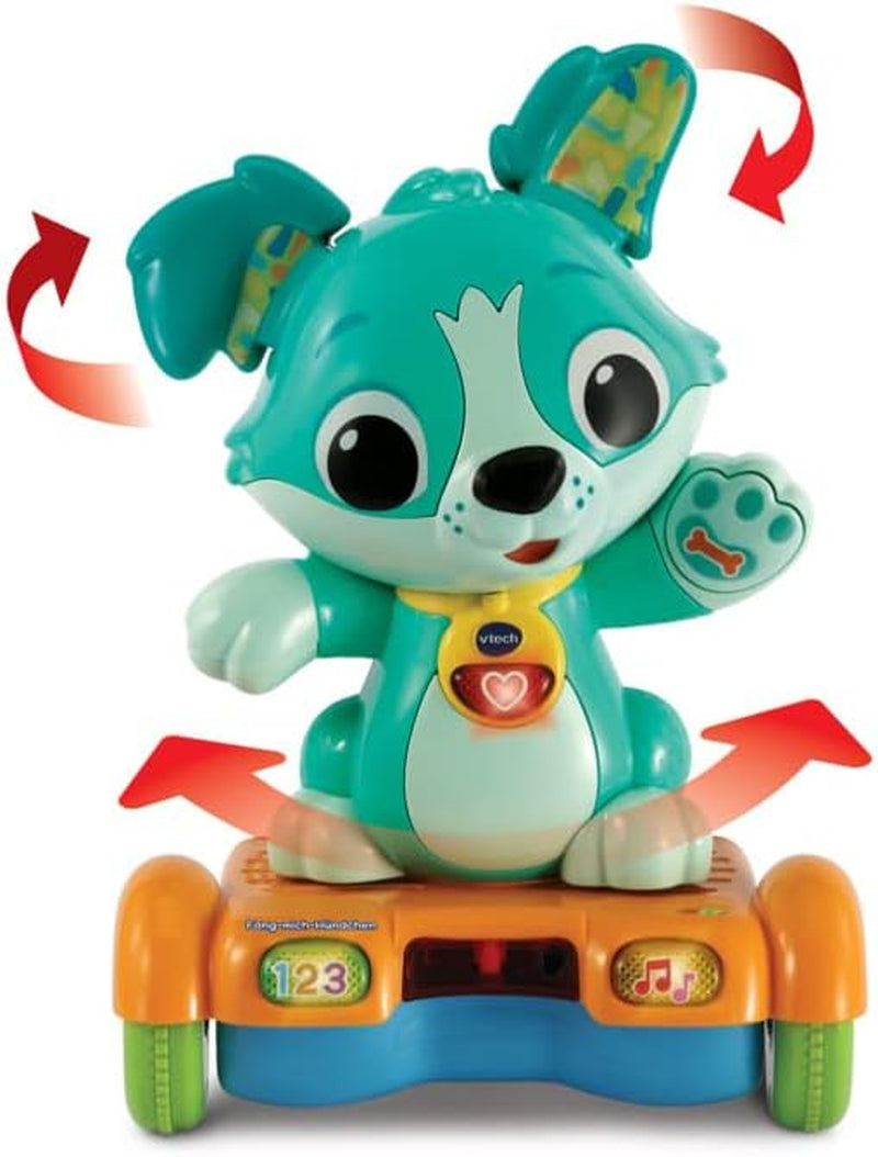 Vtech Baby Catch Me Puppy - Motorizované hoverboard štěně podporuje pohyb - S pohyblivými ušima, písničkami, zvuky a učebním obsahem - Pro děti ve věku 12-36 měsíců Bebe Toys Naty Shop