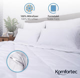 Letní deka Komfortec 135X200 Cm, 170Gsm, Tenká a lehká deka na léto, antialergická deka, bílá Přikrývky a přikrývky Naty Shop