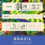 Jacobs Kaffeebohnen Origins Brazílie, mírný ořech Geschmack aus Brasilien, geröstet v Brémách, Intensität 4/10, Kaffee ganze Bohnen, 1 kg