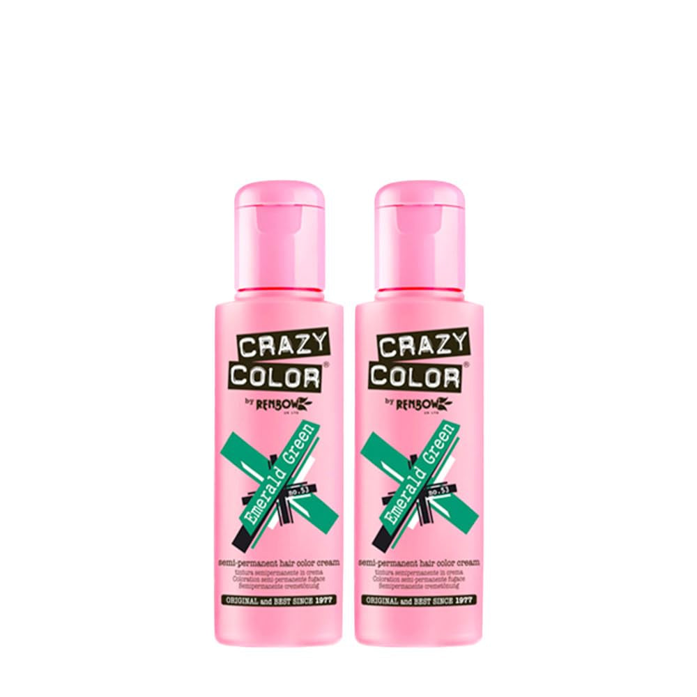 GO TOXIC UV semipermanentní krém na barvení vlasů, 100 ml (1 balení) Barva na vlasy Naty Shop Green 100 Ml (2 balení)