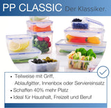 Sada dóz LocknLock PP Classic 5ks | 180ml, 350ml, 600ml, 870ml, 3,6L | 100% vzduchotěsné a vodotěsné | bez BPA | organizér do mrazničky a chladničky | vhodné do myčky a mikrovlnné trouby Naty Shop boxy na skladování potravin