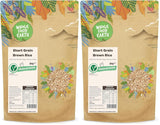 Wholefood Earth krátkozrnná hnědá rýže - bez GMO - přírodní - veganská - bez mléčných výrobků - bez přidaného cukru, 2 kg