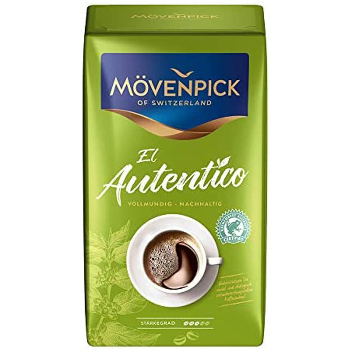 Kávová zrna Mövenpick El Autentico, plná, udržitelná, 500 g
