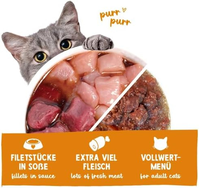 Sanabelle Gourmet Mokré krmivo v hrnci s husou a kuřecím masem | 6 x 380 g | 2,28 kg