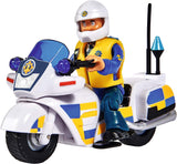 Simba 109251092 - Policejní motocykl Hasič Sam, S figurkou Malcolma, S příslušenstvím, Sezóna 12, Od 3 let Akční figurky Naty Shop Single