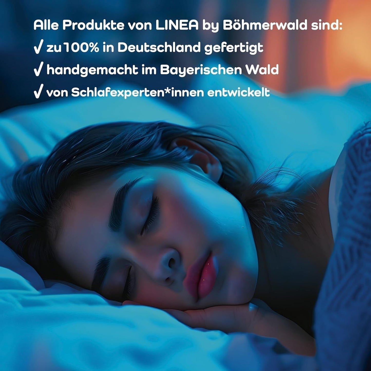LINEA by Böhmerwald - Cosy - Vysoce kvalitní polštář Balance, 80X80, 70% peří třídy 1, 30% nové prachové peří, vhodné pro alergiky, lze prát do 60°C, vyrobeno v Německu Standardní polštáře Naty Shop
